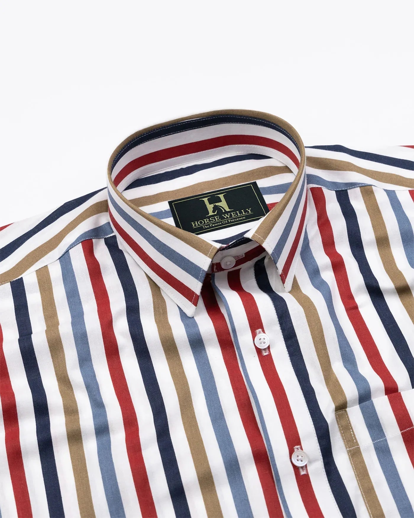 Bright Multicolor Stripes Cotton Shirt