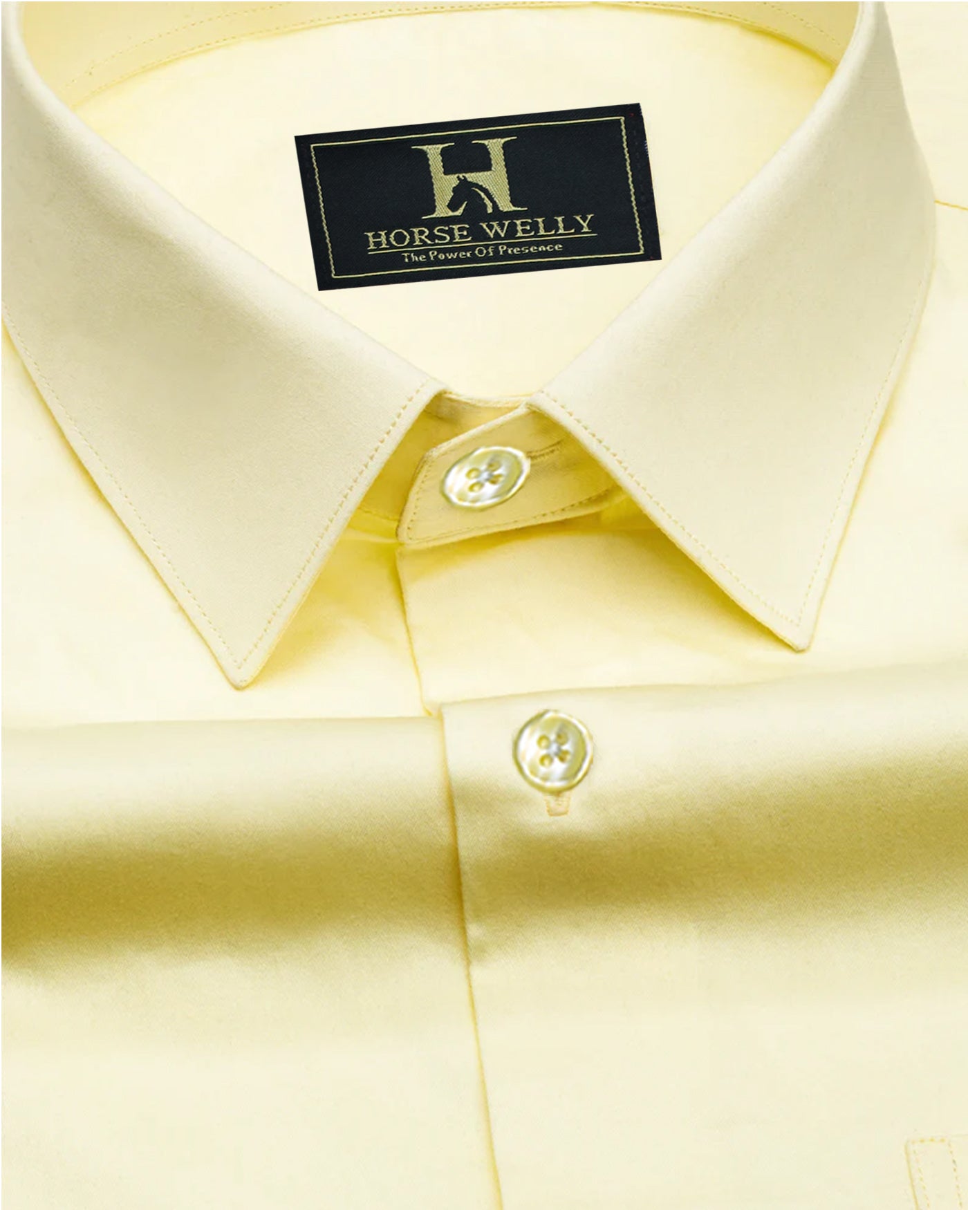 Corn Yellow Premium Satin Men's Shirt