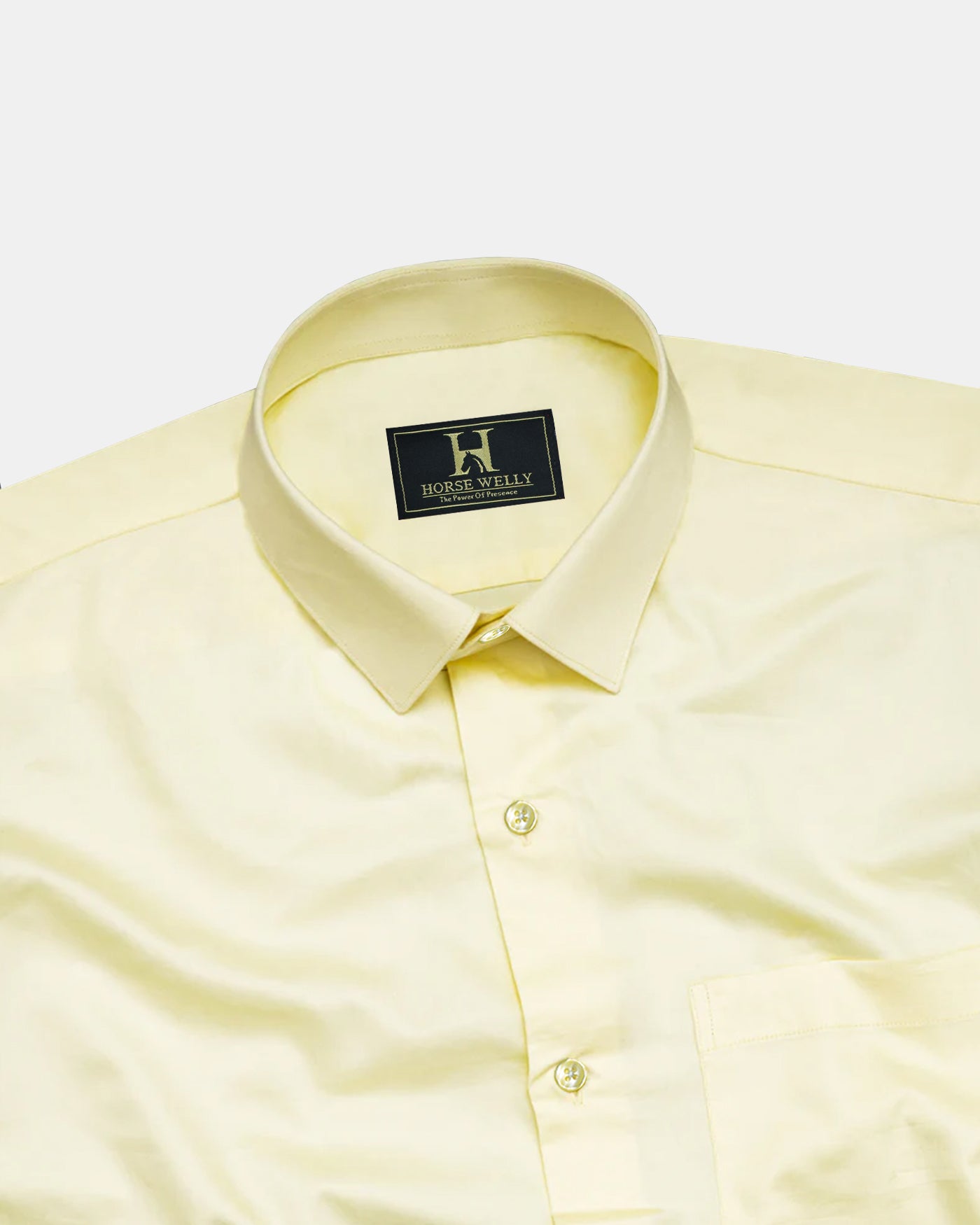 Corn Yellow Premium Satin Men's Shirt