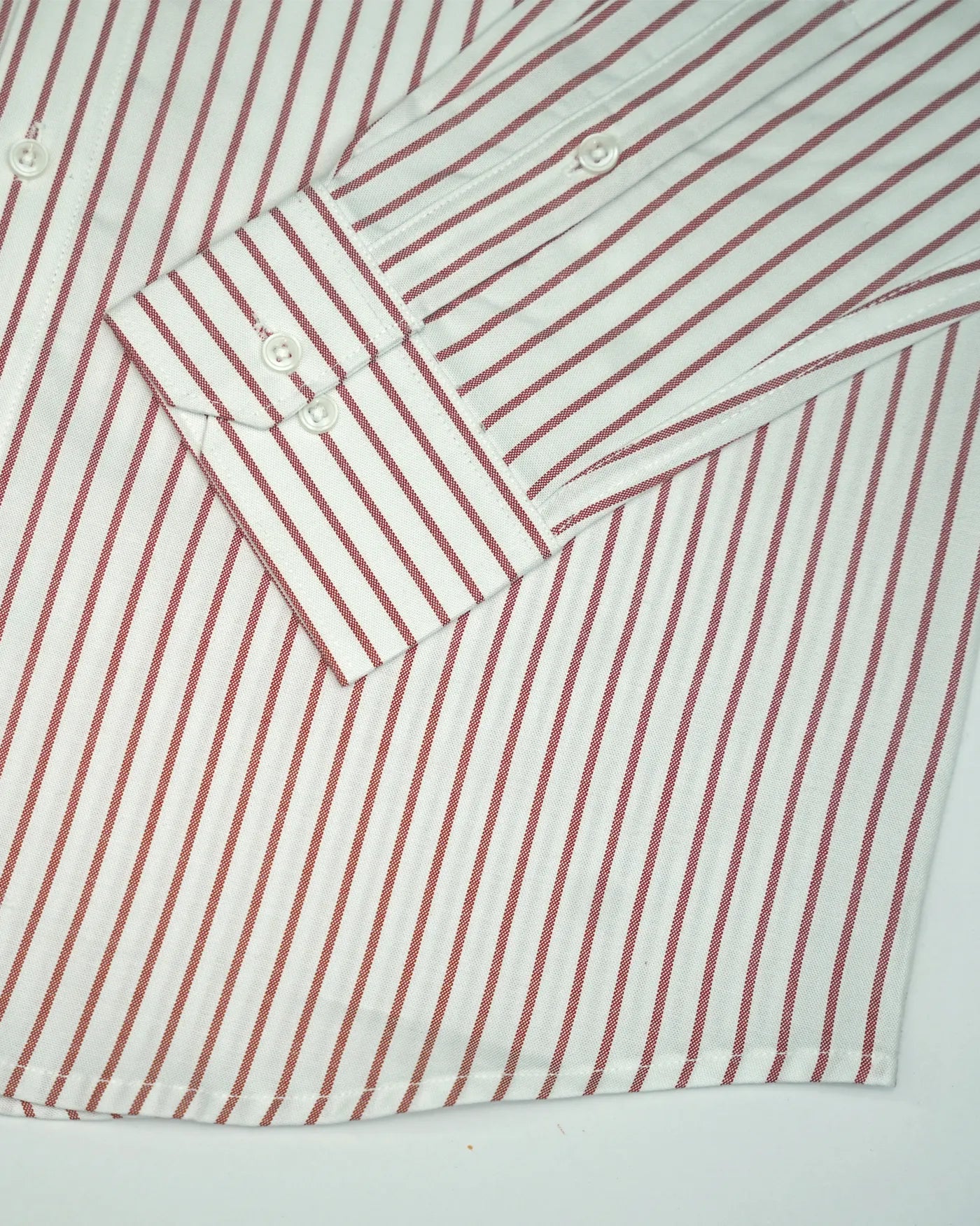 Destiny Red With White Stripe Premium Cotton Designer Shirt