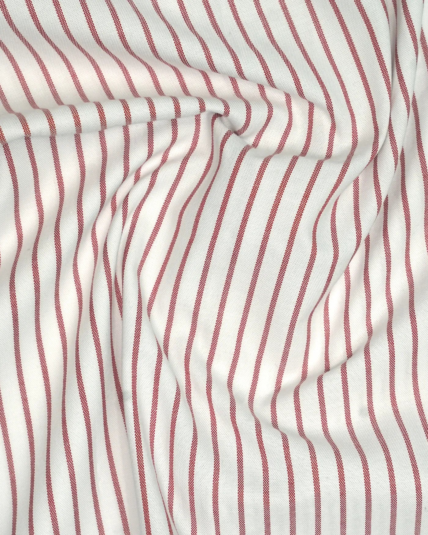 Destiny Red With White Stripe Premium Cotton Designer Shirt