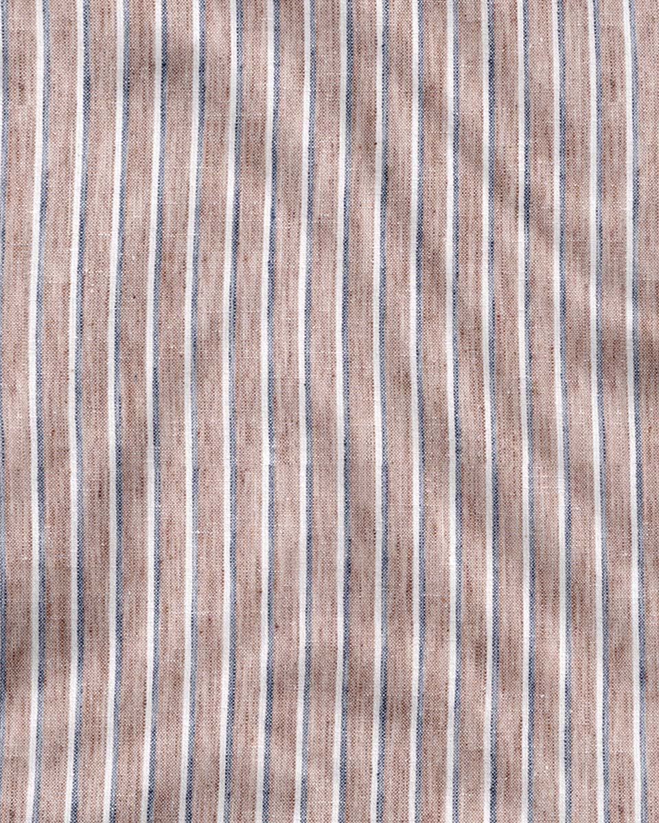 Heritage Brown Stripe Linen Shirt