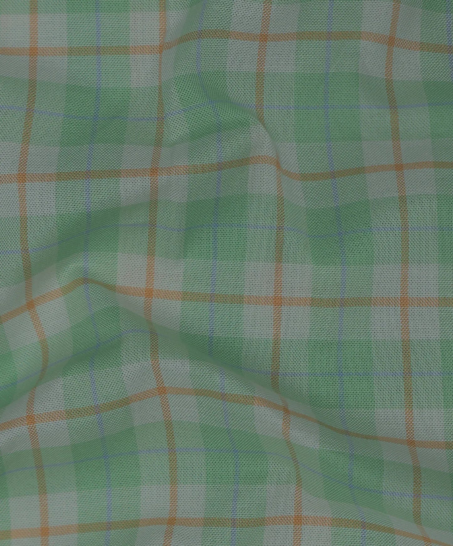 Men Green Regular Fit Check Full Sleeves Casual Shirt
