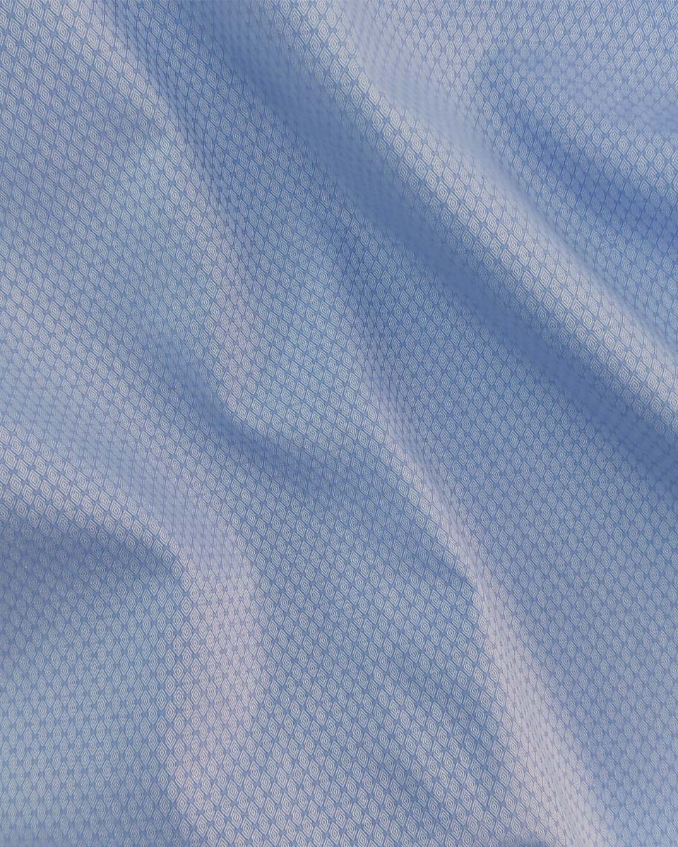 Pigeon Post Blue Dobby Textured Premium Cotton Designer Shirt
