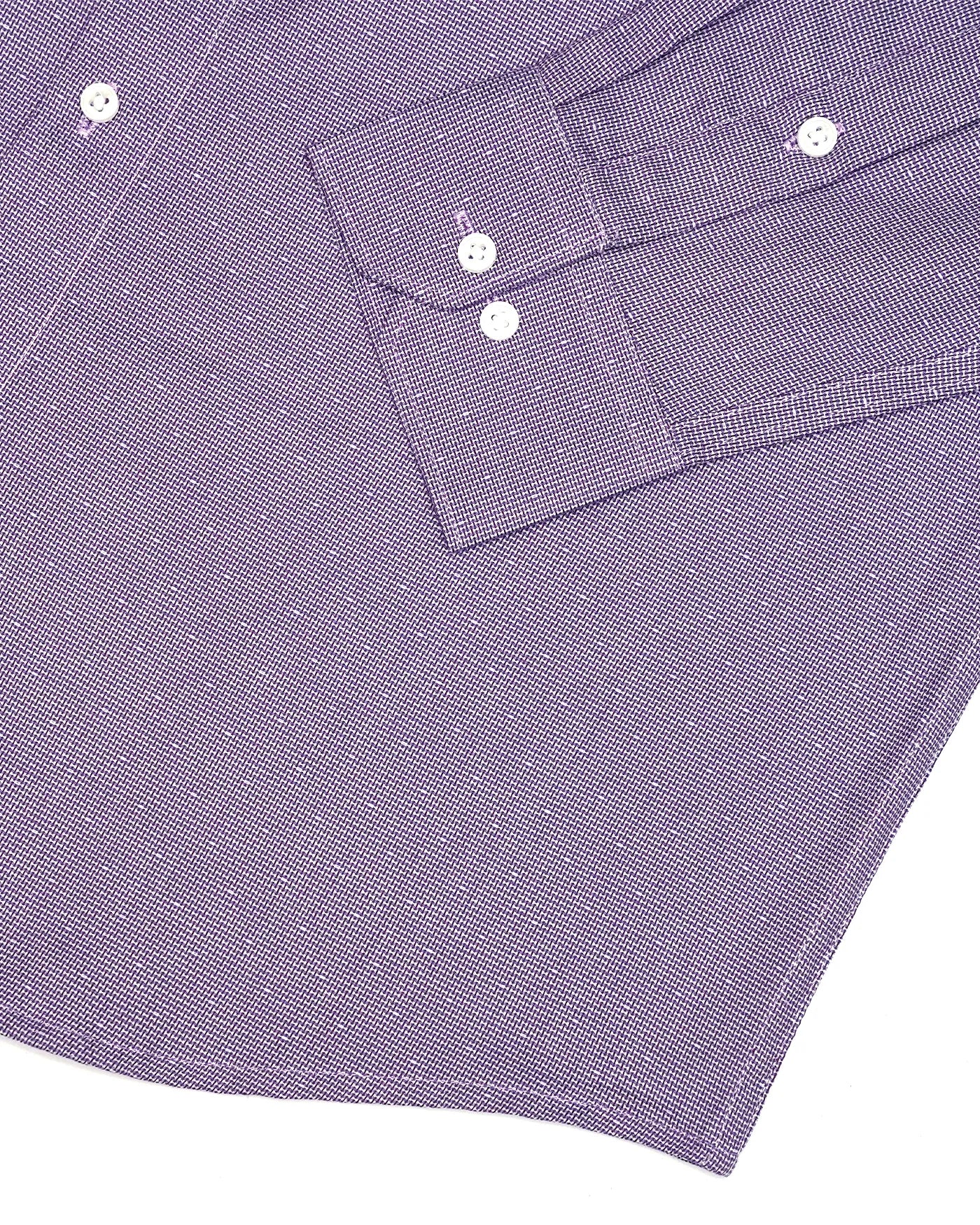 Wolin Purple With White Dobby Texture Cotton Shirt