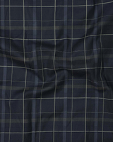 Aqua Marine Dark Blue Men's Luxury Cotton Shirt