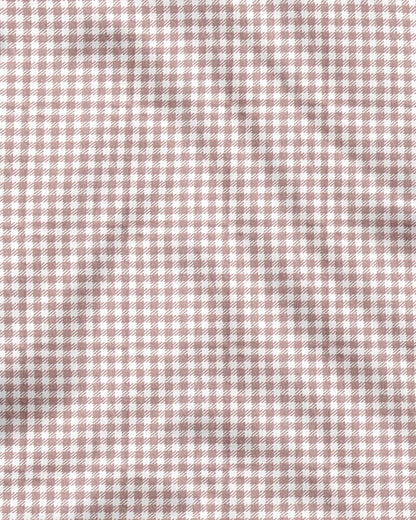 Brown& white gingham checks cheked casual shirt