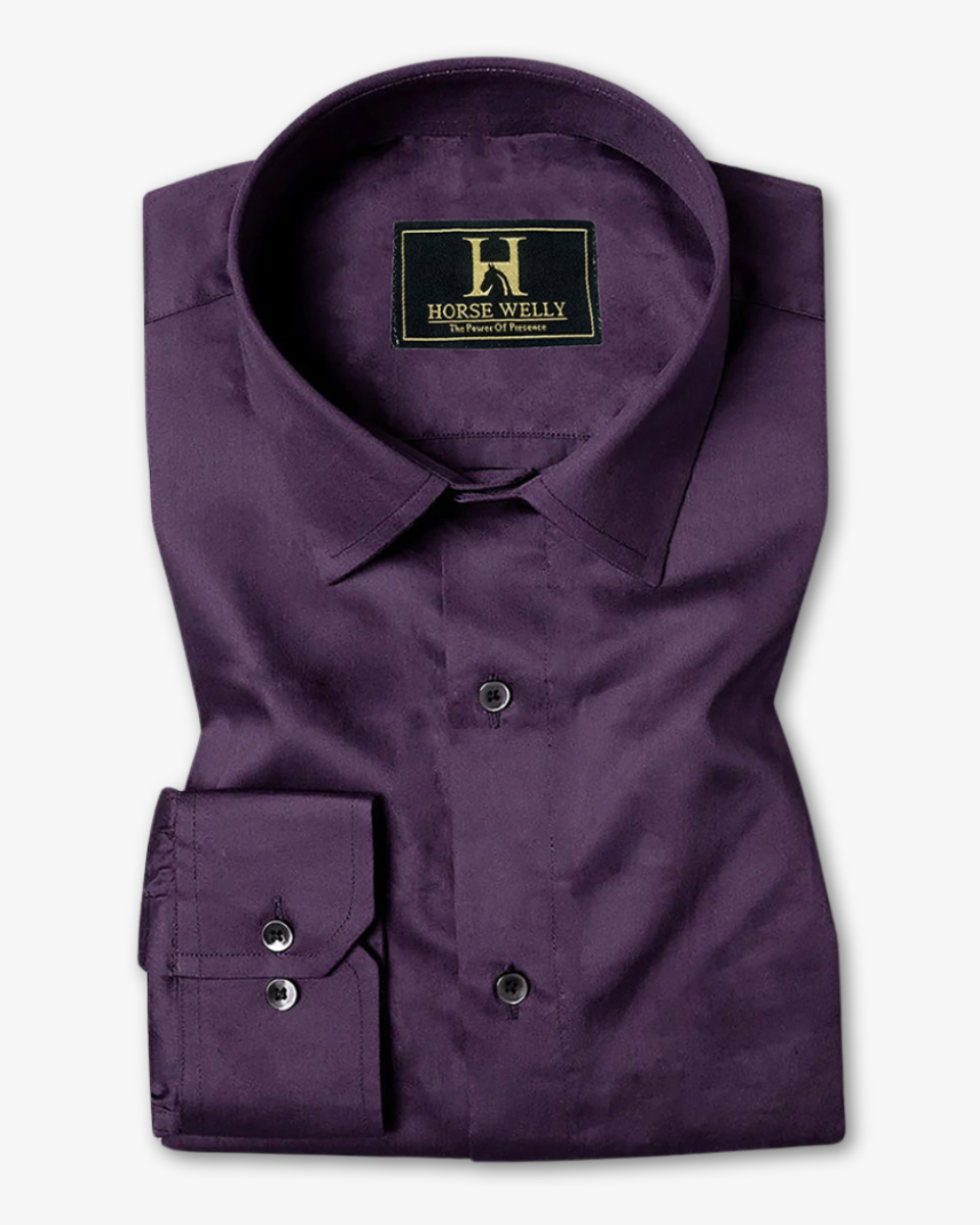 Black Current Purple Premium Cotton Shirt