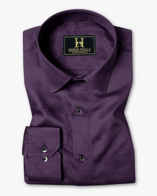 Black Current Purple Premium Cotton Shirt