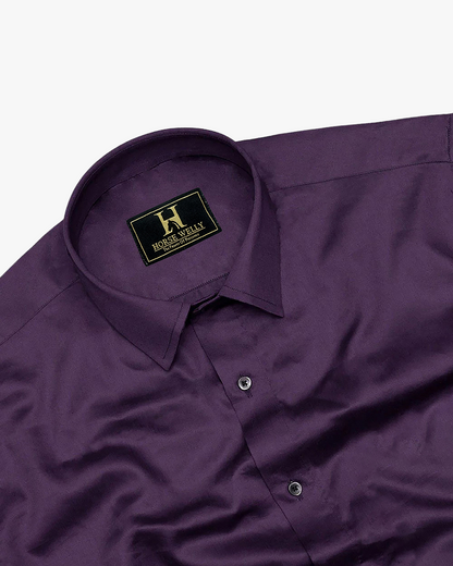 Black Current Purple Premium Cotton Shirt