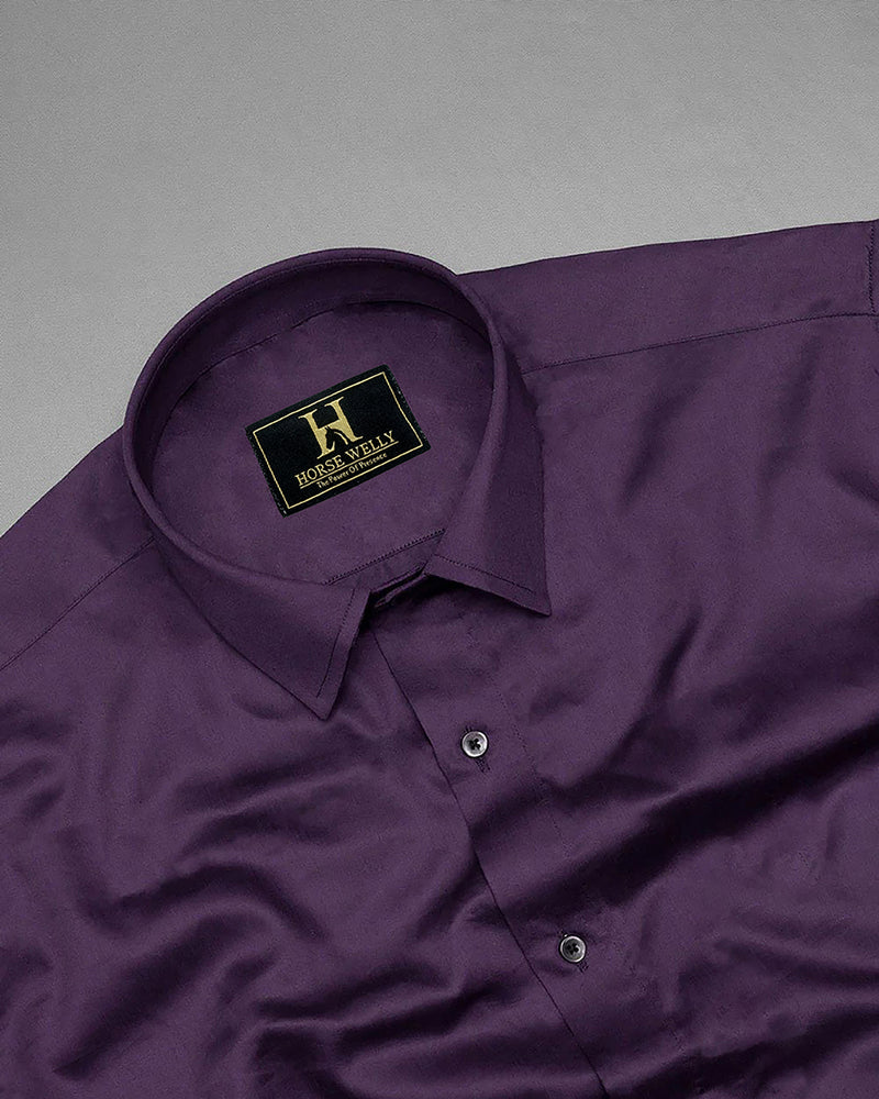 Black Current Purple Premium Cotton Shirt