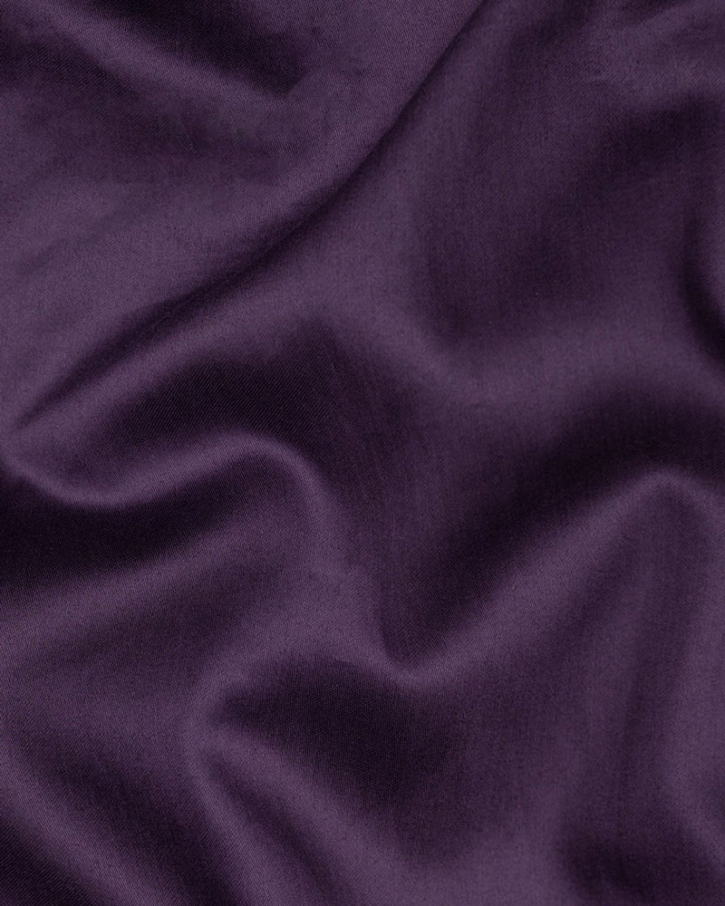 Black Current Purple Premium Cotton Shirt