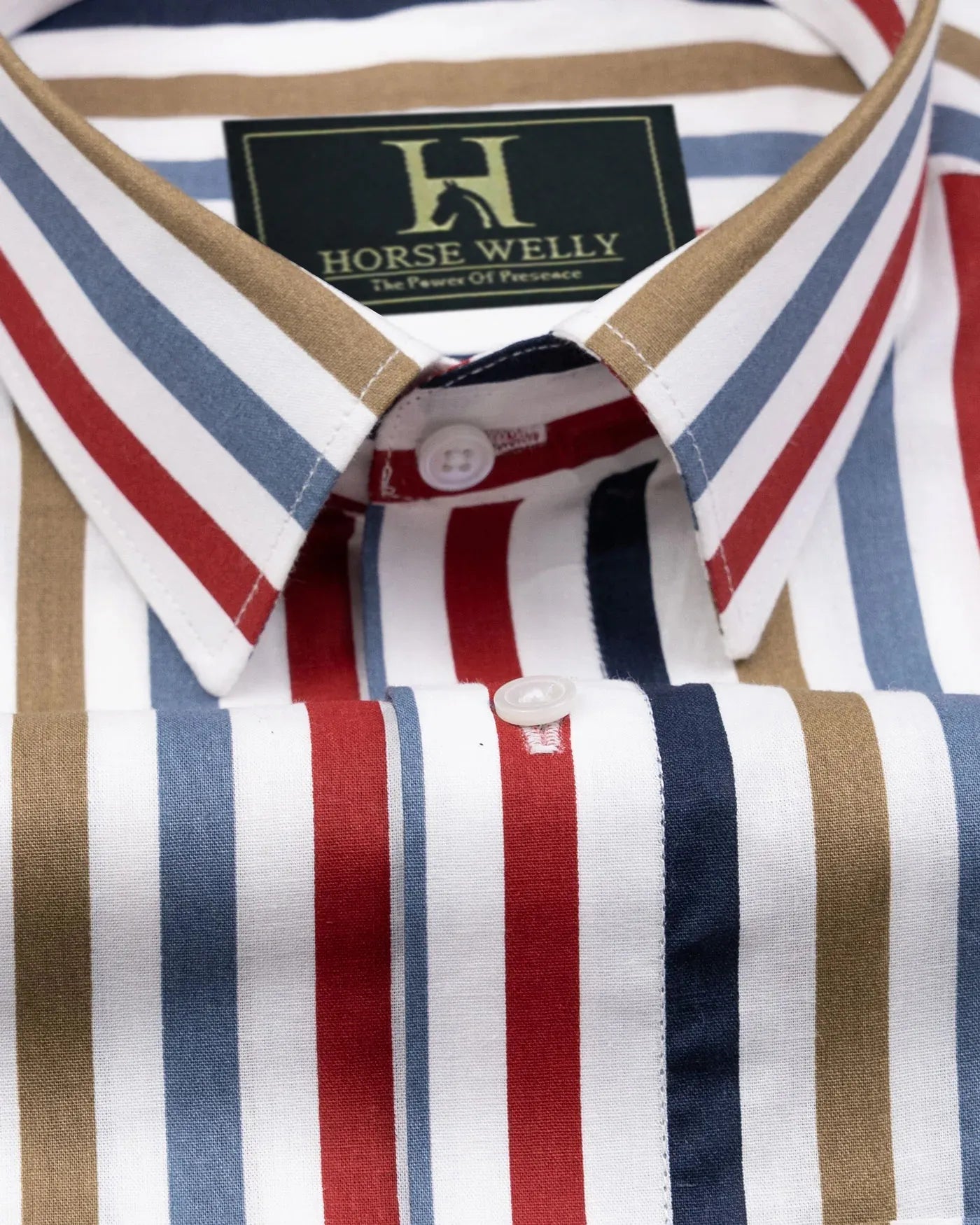 Bright Multicolor Stripes Cotton Shirt