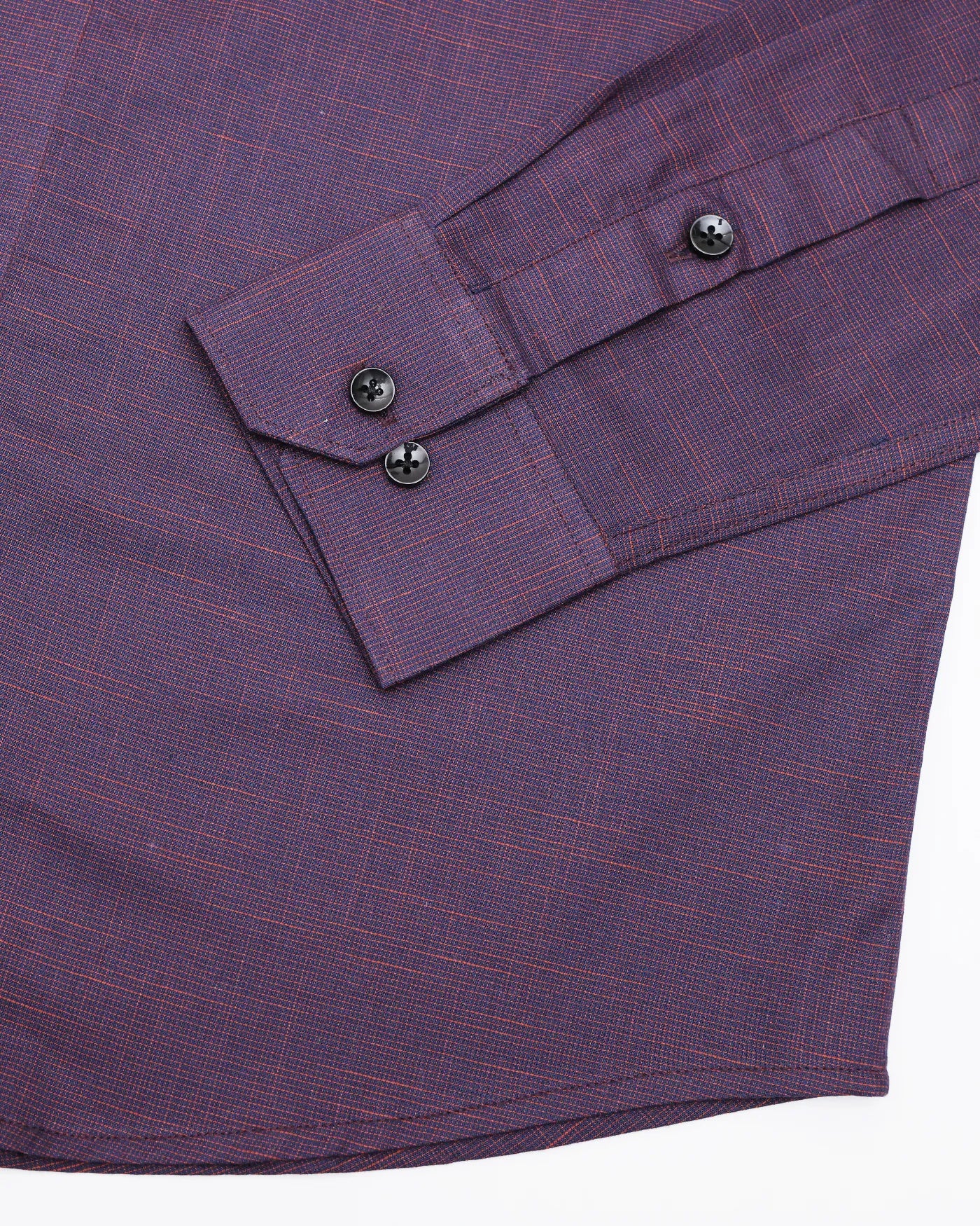 Buy Men’s Purple cotton‑texture formal shirts