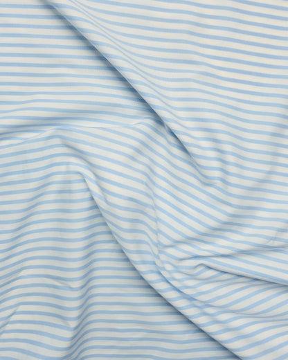 Casper Blue and White Pinstriped Premium Cotton Shirt