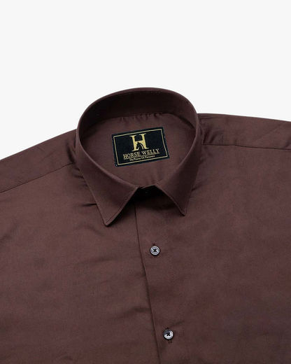 Cofee Premium Cotton Luxury Formal Shirt For Men's