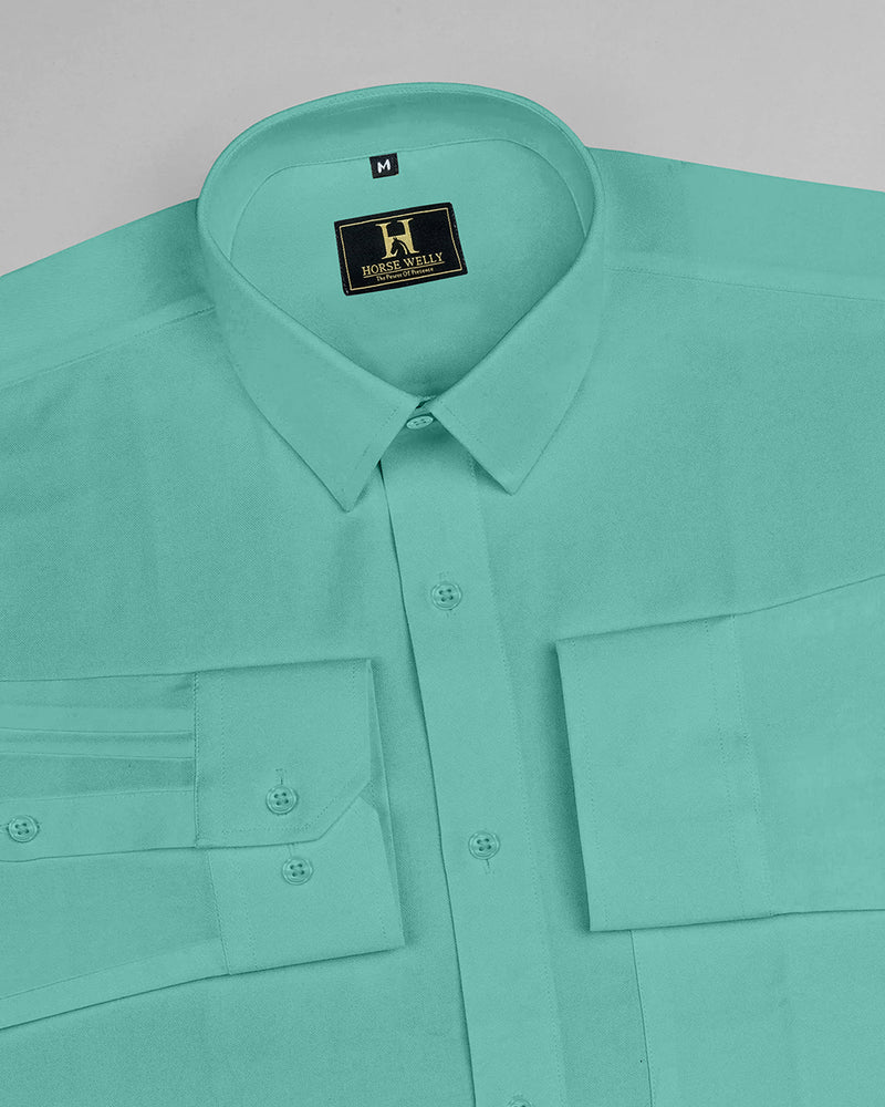 Formy Mint Green Premium Cotton Shirt