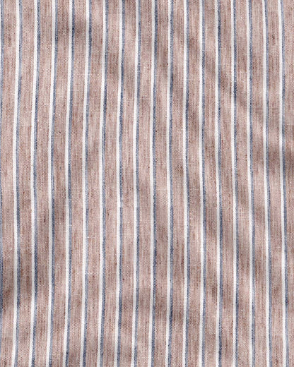 Heritage Brown Stripe Linen Shirt