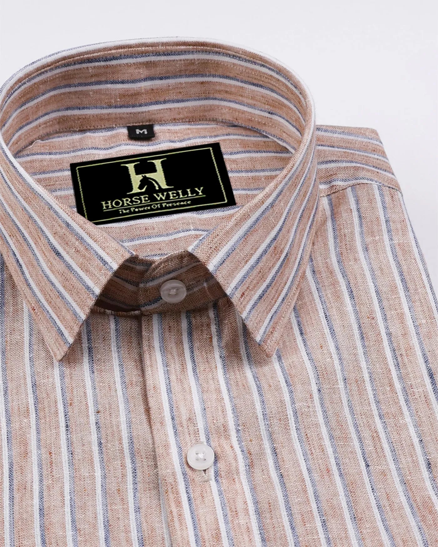 Heritage Brown Stripe Linen Shirt
