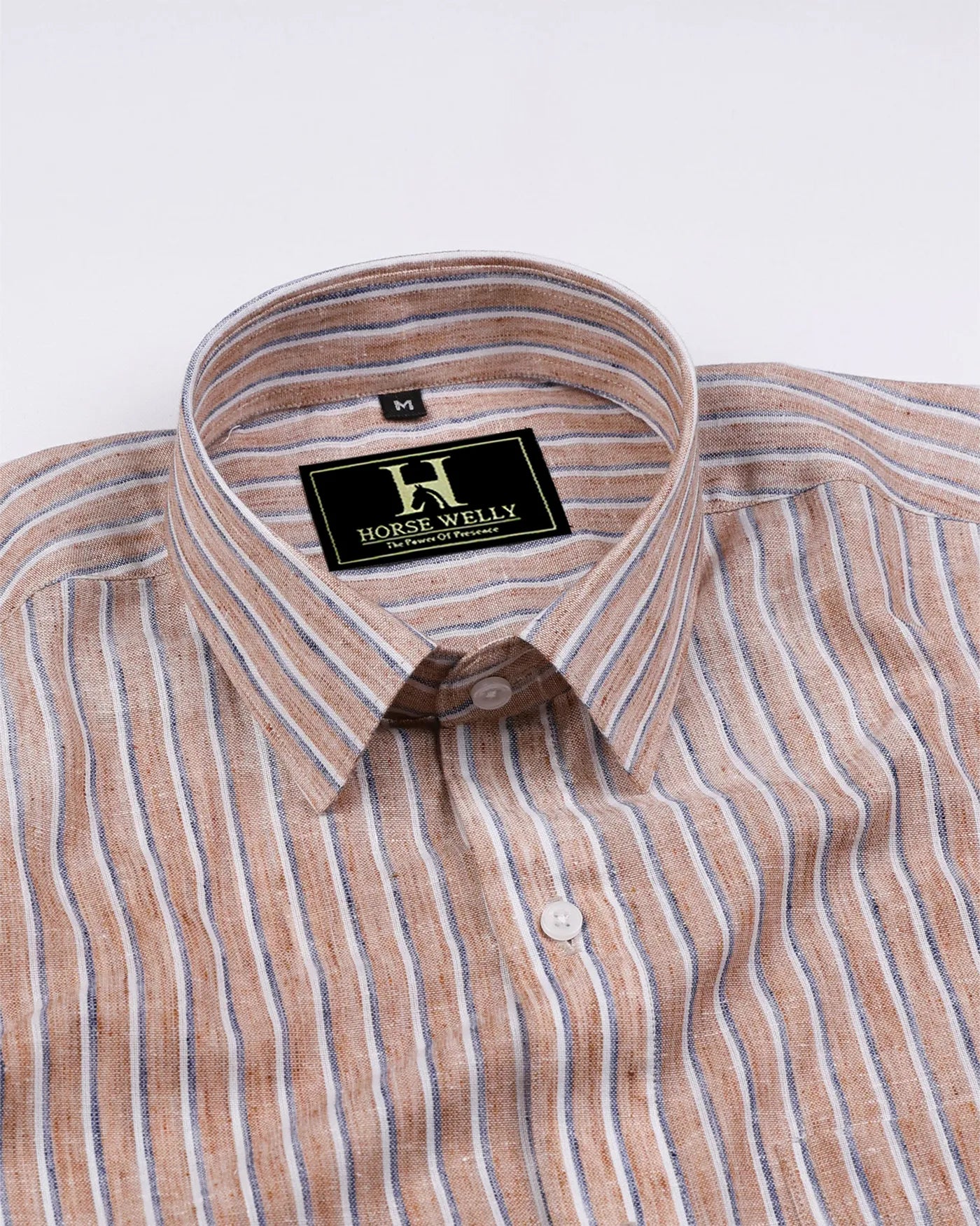 Heritage Brown Stripe Linen Shirt