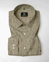 Lite Coffee Brown Airy-Linen Shirt