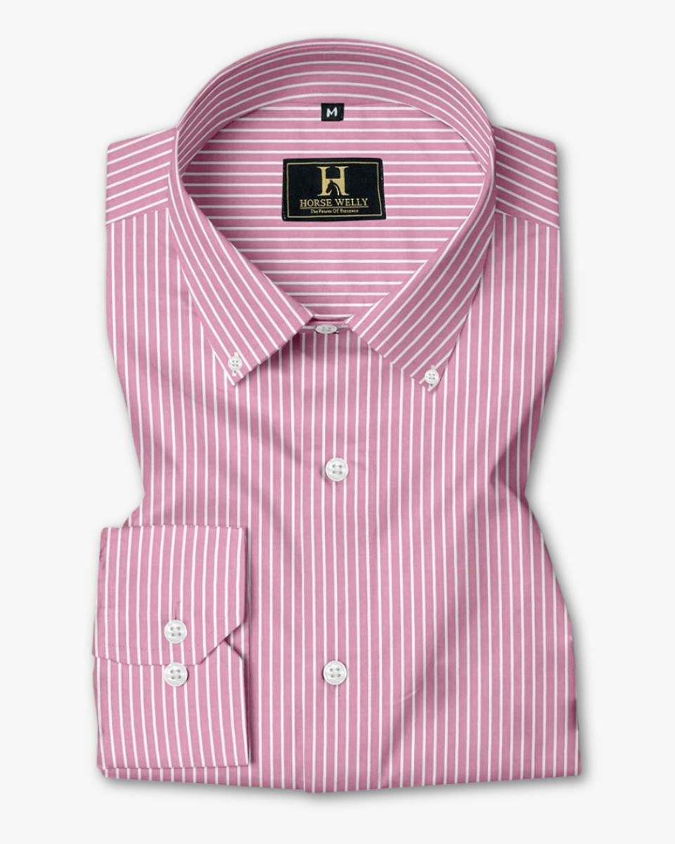 ManTire's Men's Formal Pink Stripe Soft Cotton Shirt