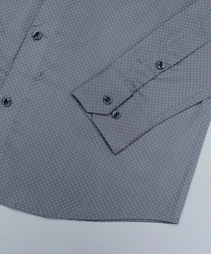 Men Classic Regular Fit Micro Ditsy Printed Cotton Formal Shirt