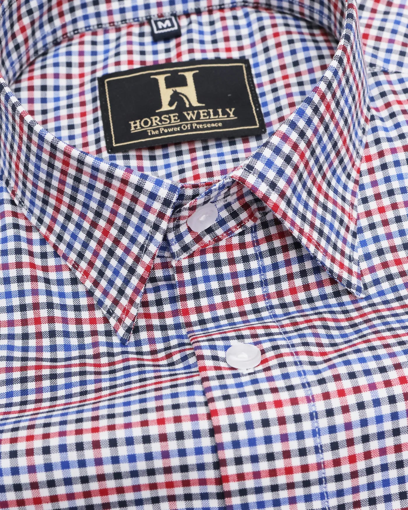 Multicolor Gingham Check Cotton Shirt