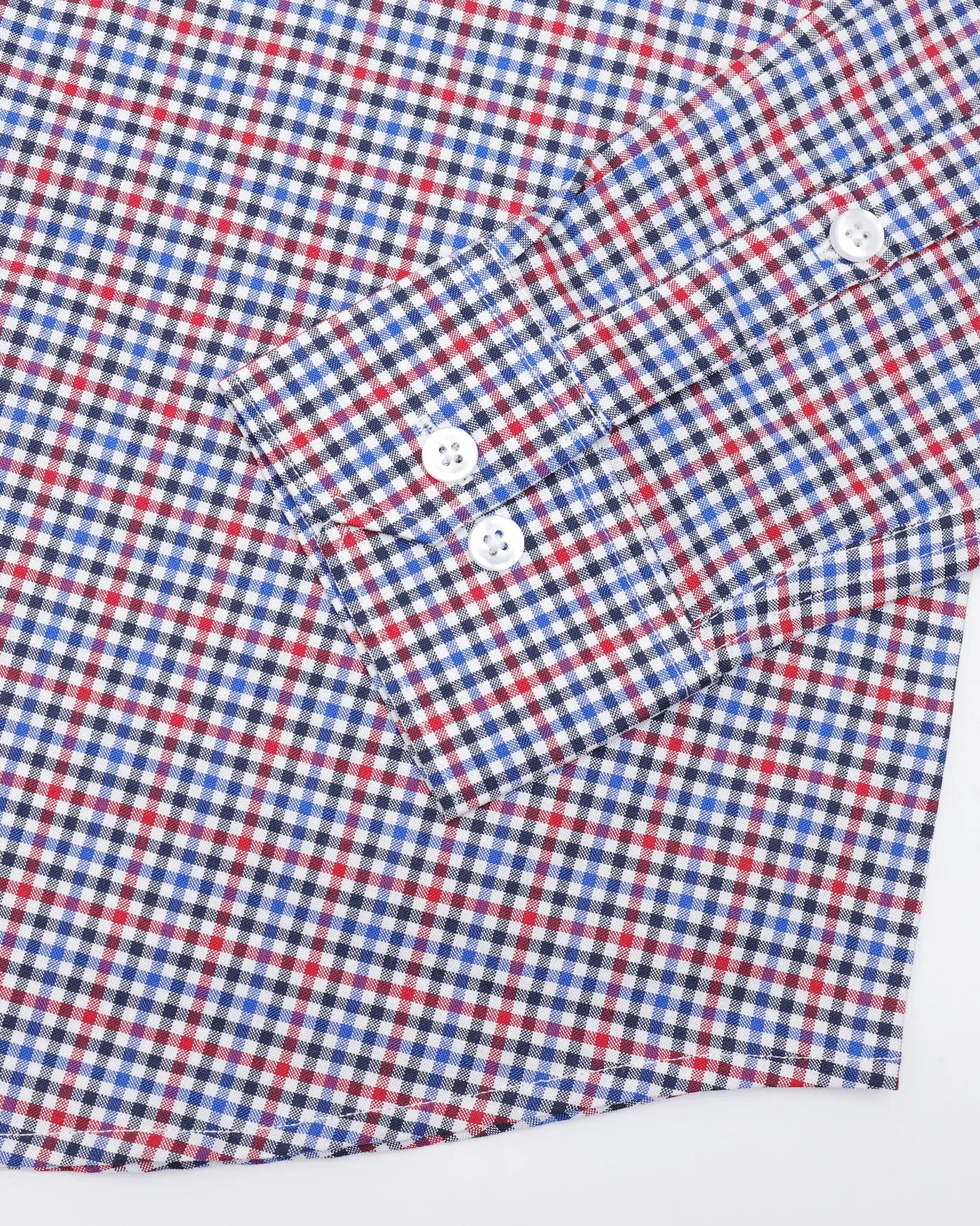 Multicolor Gingham Check Cotton Shirt
