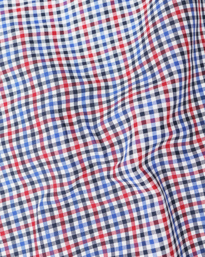 Multicolor Gingham Check Cotton Shirt