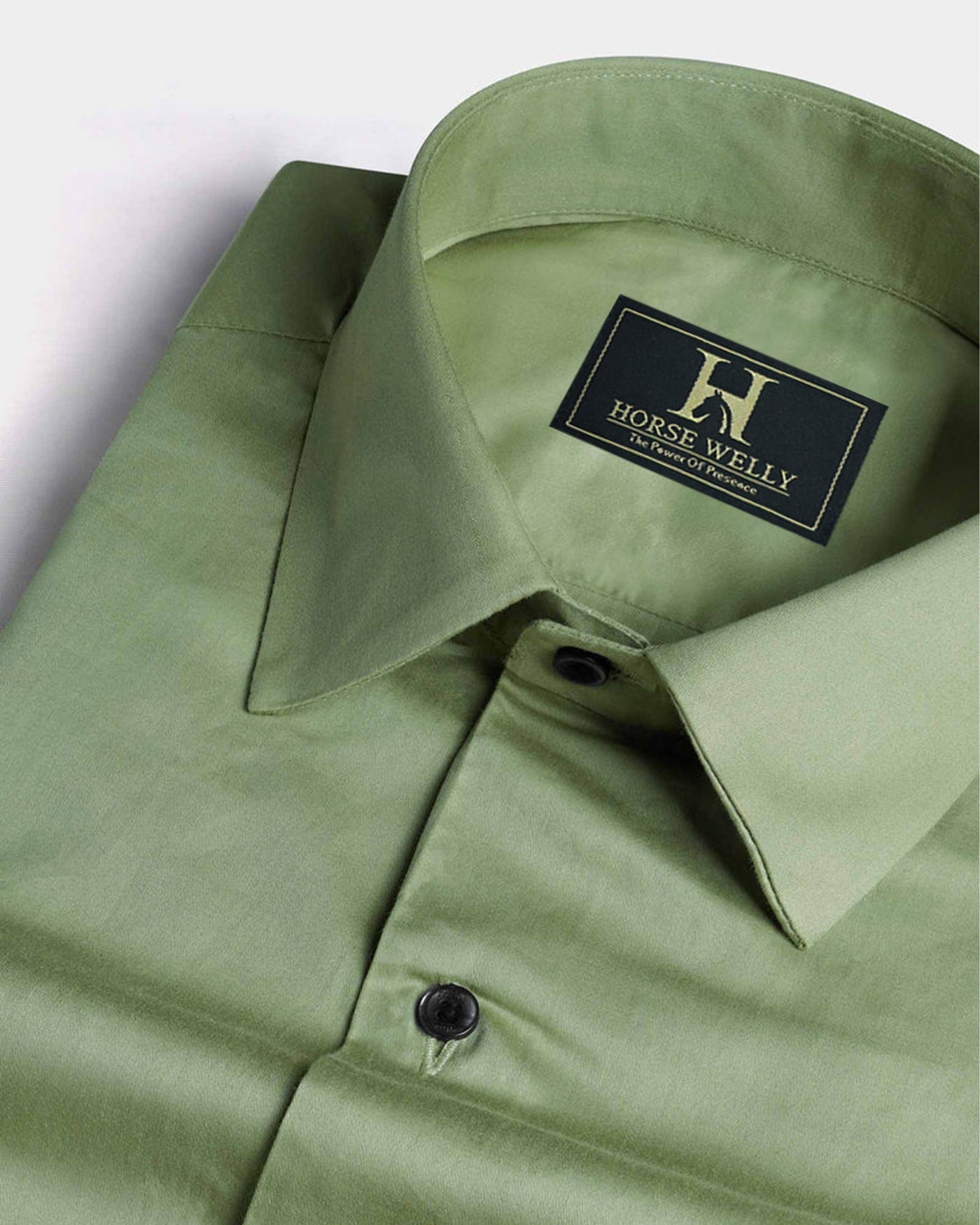 Pale Oyster Green Premium Satin Men's Shirt