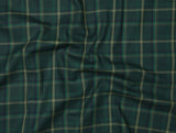 Plantation Green  With Gold Plaid Premium Cotton Shirt