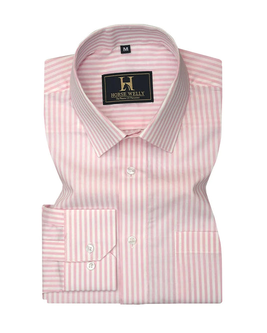 Vertical Striped Premium Cotton Opaque Formal Shirt