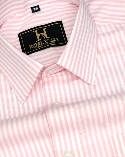 Vertical Striped Premium Cotton Opaque Formal Shirt