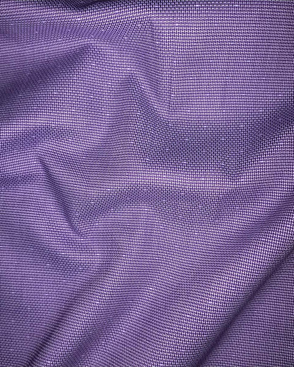 Wolin Purple With White Dobby Texture Cotton Shirt